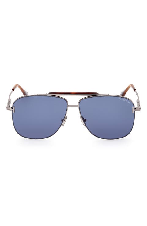 Jaden 60mm Polarized Navigator Sunglasses