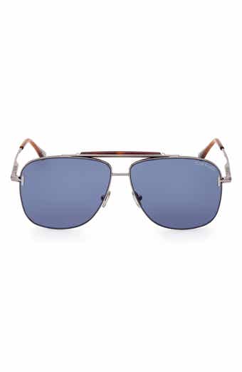 TOM FORD Jaden 60mm Polarized Navigator Sunglasses