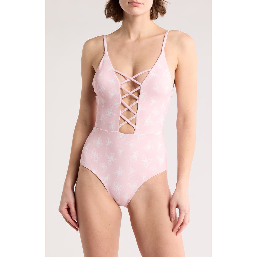 Dippin Daisys Bliss One-piece Swimsuit In Butterfly Kisses