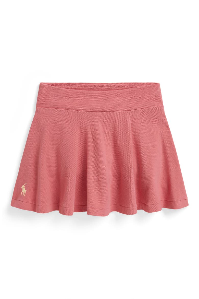 Kids' Jersey Tennis Skort, Main, color, DESERT ROSE