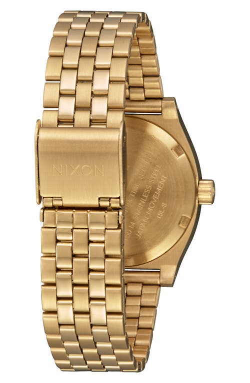 Nixon Medium Time Teller Bracelet Watch, 31mm In Gold