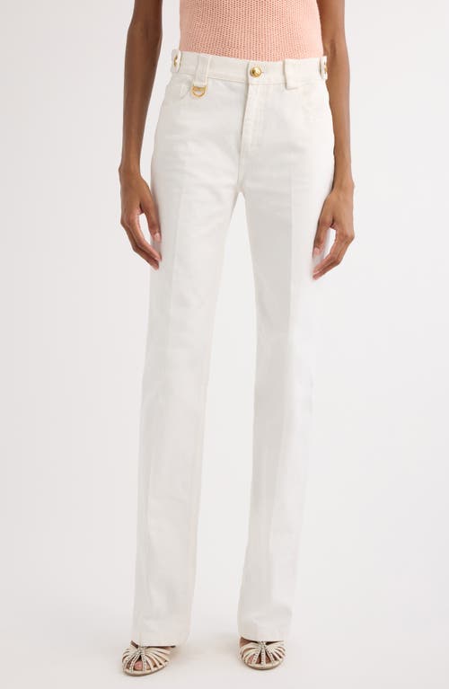 Shop Chloé Straight Leg Jeans In Iconic Milk
