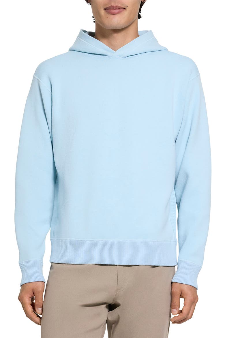 Relaxed Hooded Sweater, Main, color, LIGHT OCEAN AIR - 2N1