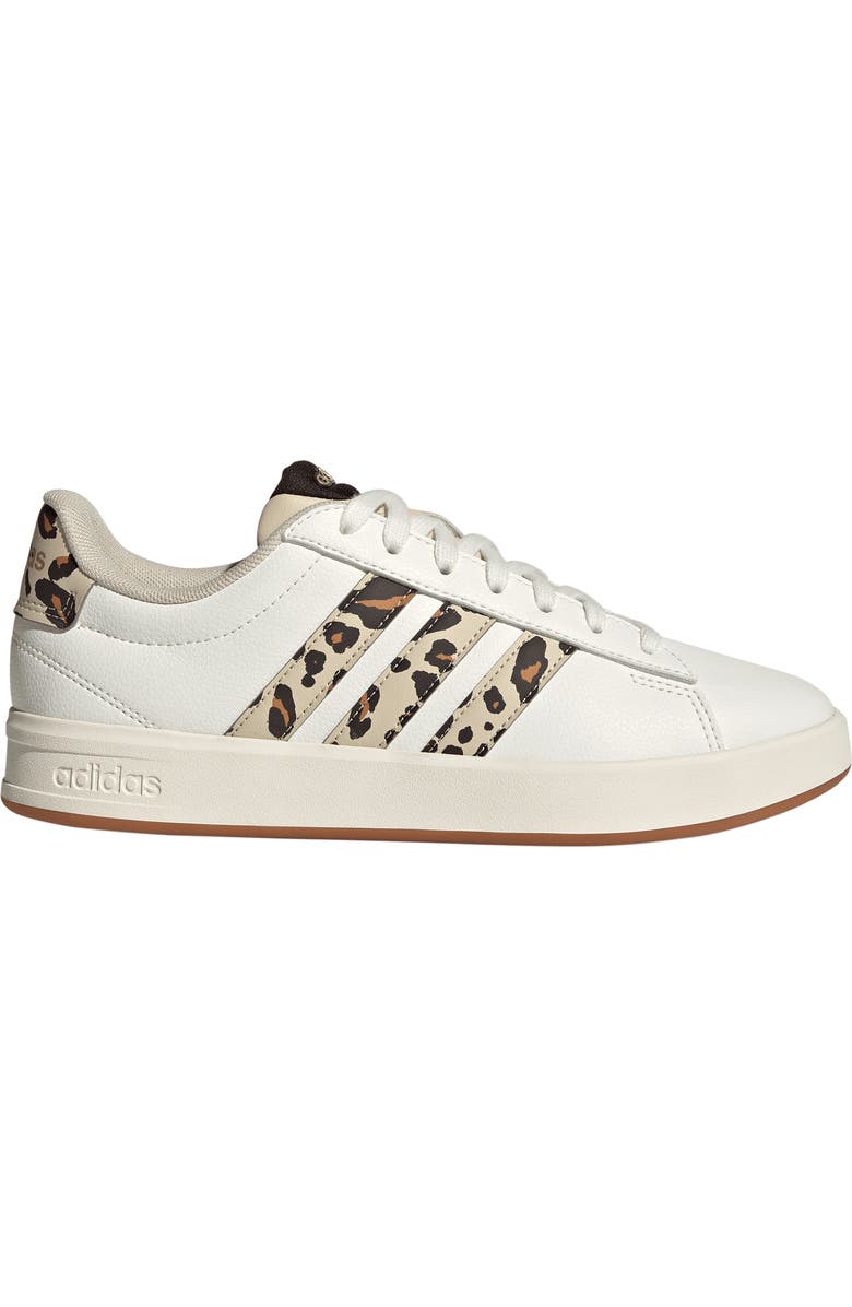 adidas Grand Court 3.0 Sneaker, Alternate, color, Crystal Linen/ Coffee/ Gold