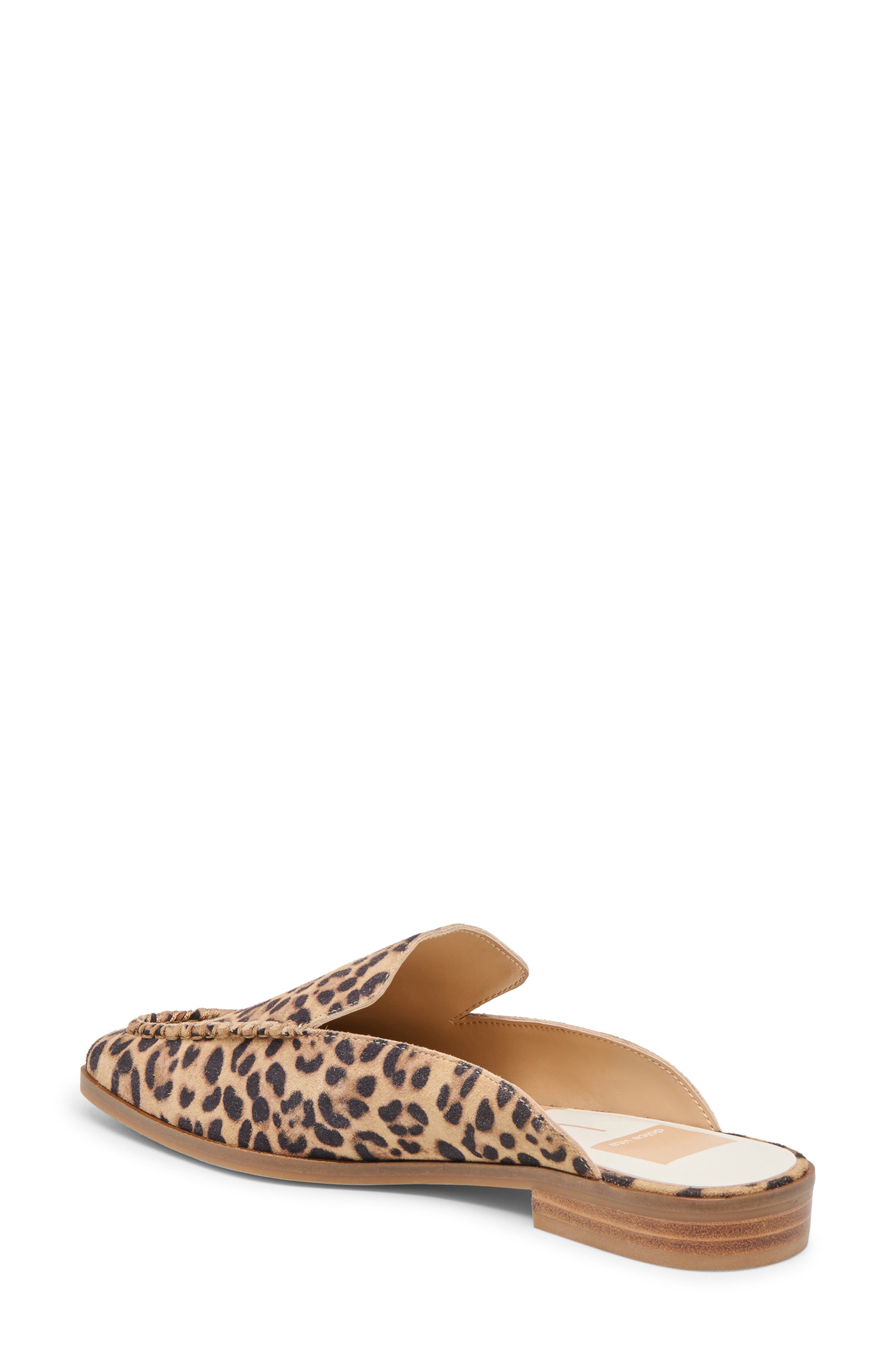 Brevyn Perforated Mule, Alternate, color, LEOPARD SUEDE