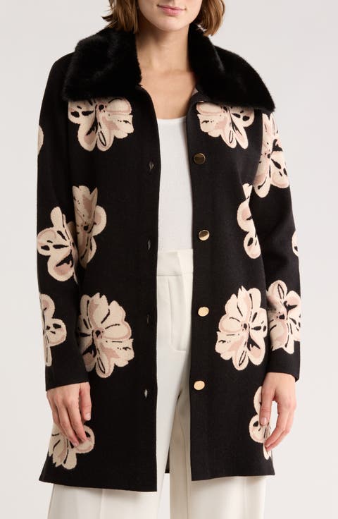 Vancouver Faux Fur Trim Cardigan