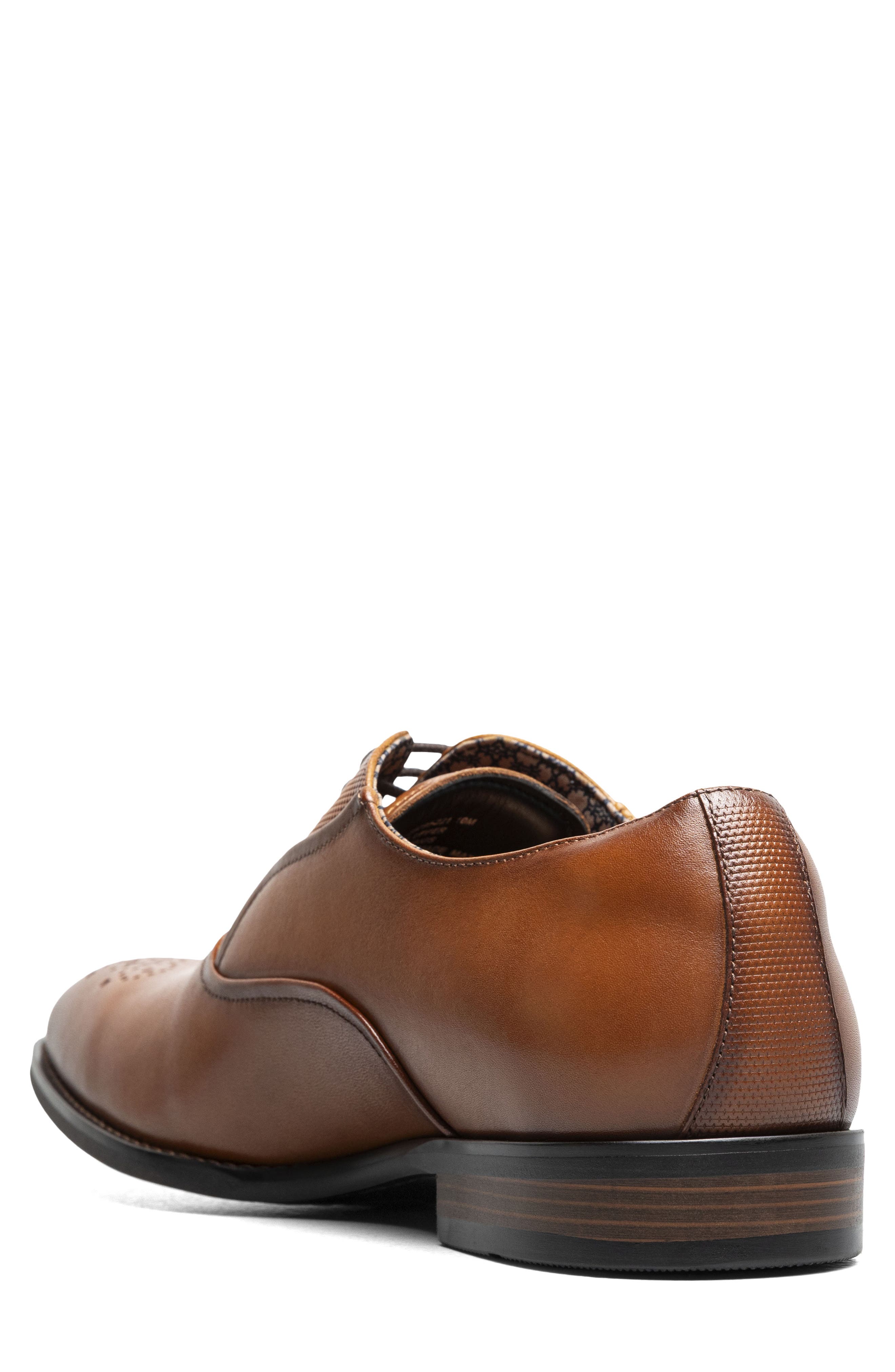 Langford Leather Oxford, Alternate, color, COGNAC
