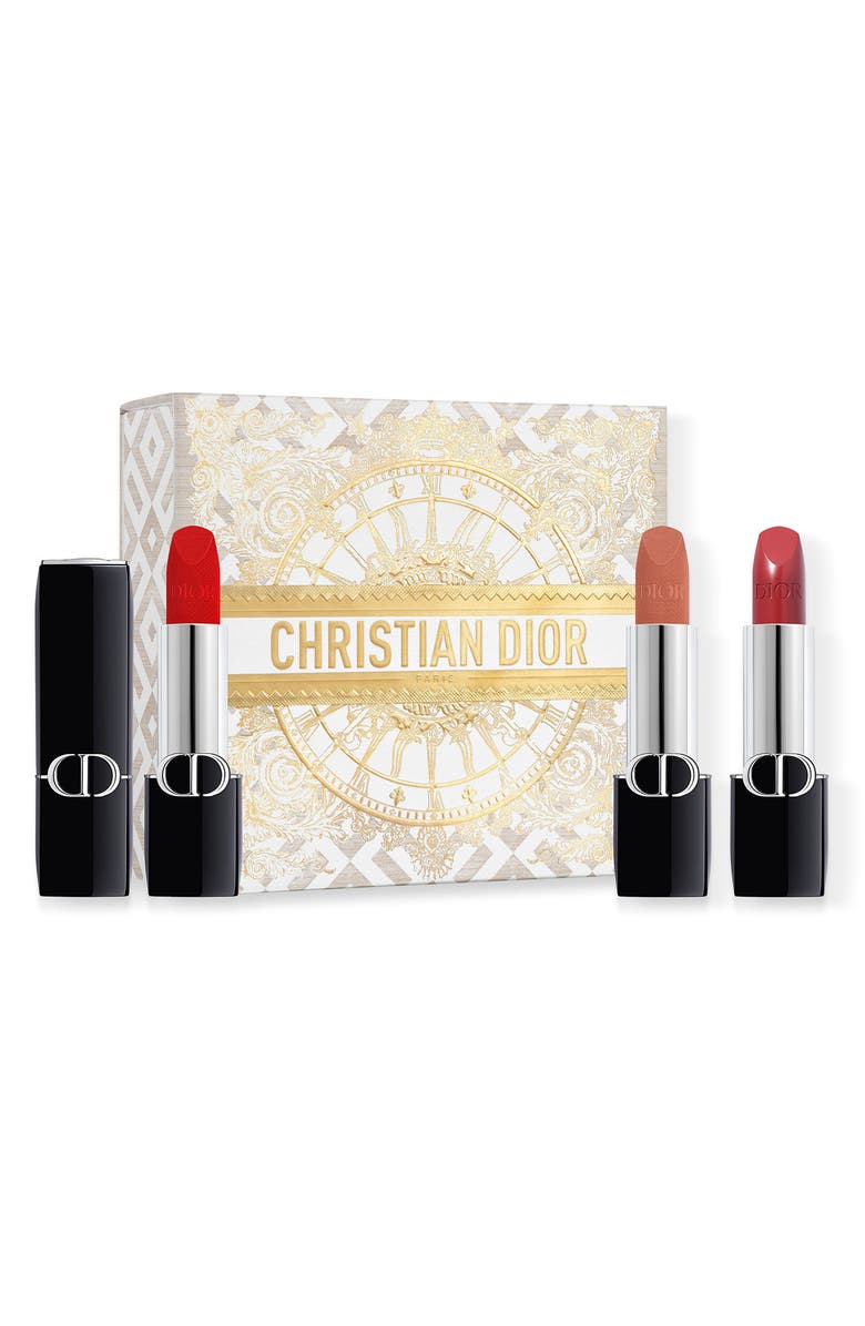 DIOR Rouge Dior Holiday Mini Lipstick Set, Main, color, 
