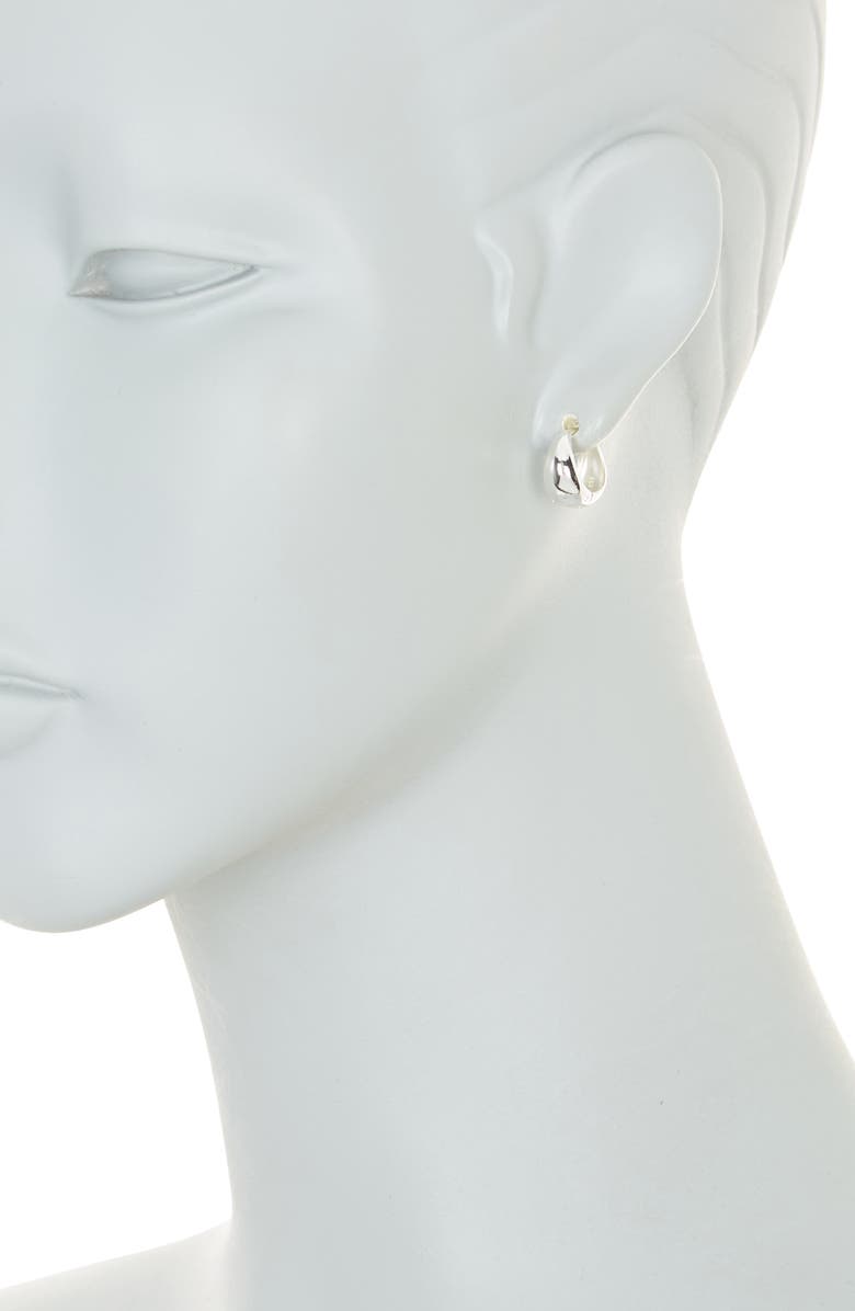 Argento Vivo Sterling Silver Sterling Silver 12mm Puffy Huggie Hoop Earrings, Alternate, color, Silver