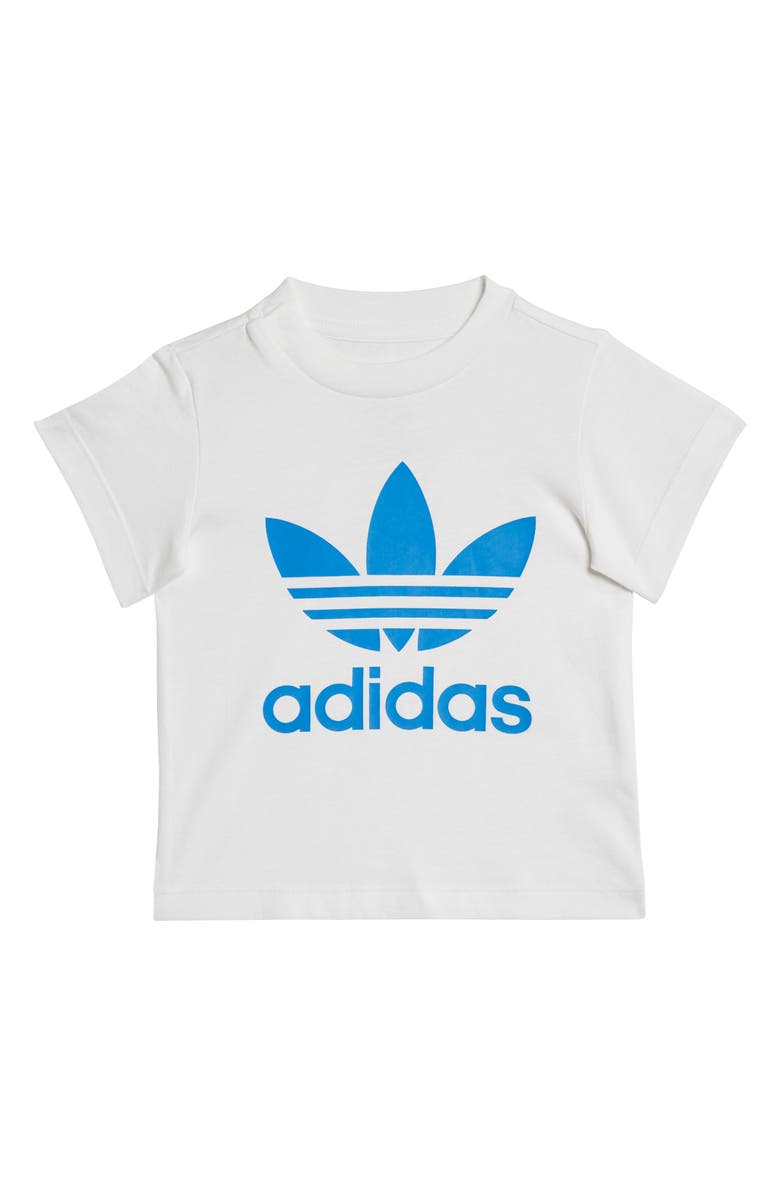 adidas Lifestyle Cotton T-Shirt & Shorts Set, Alternate, color, 
