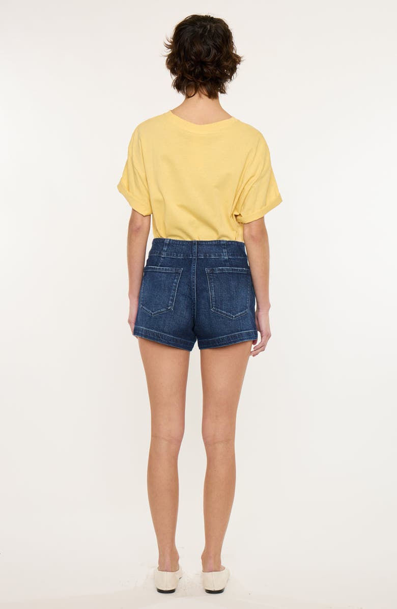 KanCan Sallie High Rise Shorts, Alternate, color, Dark Wash