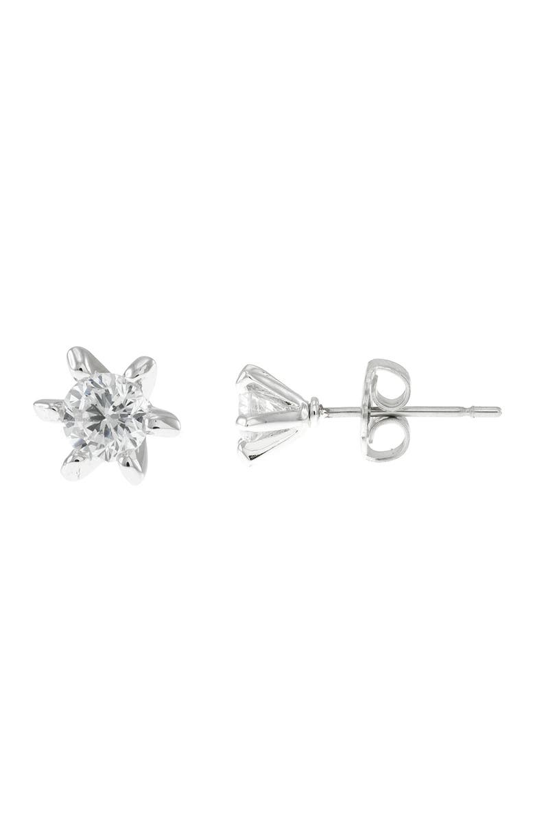 CZ by Kenneth Jay Lane Mini CZ Star Stud Earrings, Main, color, 