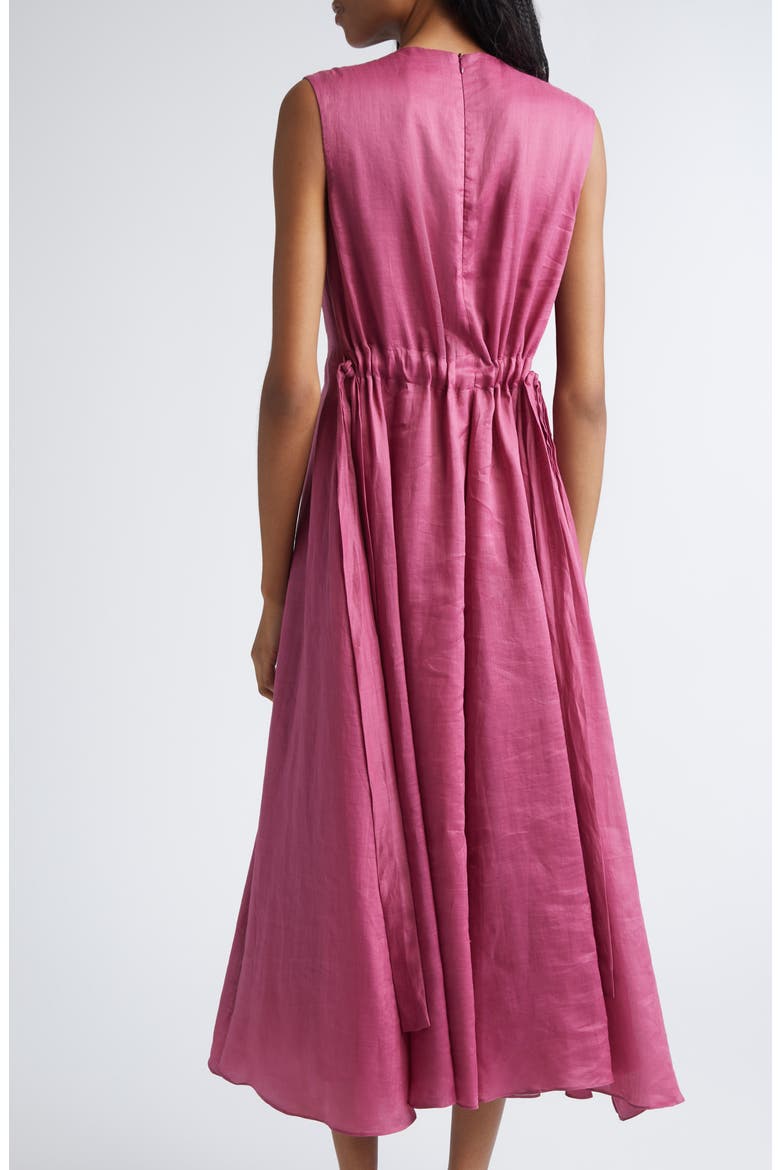 Aquile Canvas Midi Dress, Alternate, color, CYCLAMEN