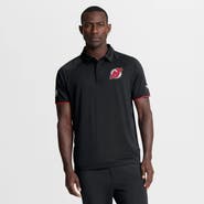 FANATICS Men's Fanatics Black New Jersey Devils Authentic Pro Rink Raglan Polo
