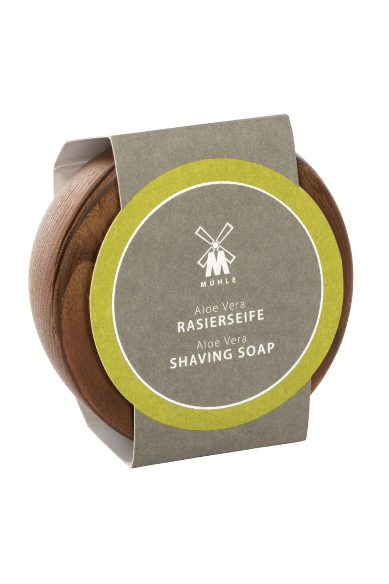 Aloe Vera Shaving Soap in Steamed Ash Bowl, Main, color, Steamed Ash