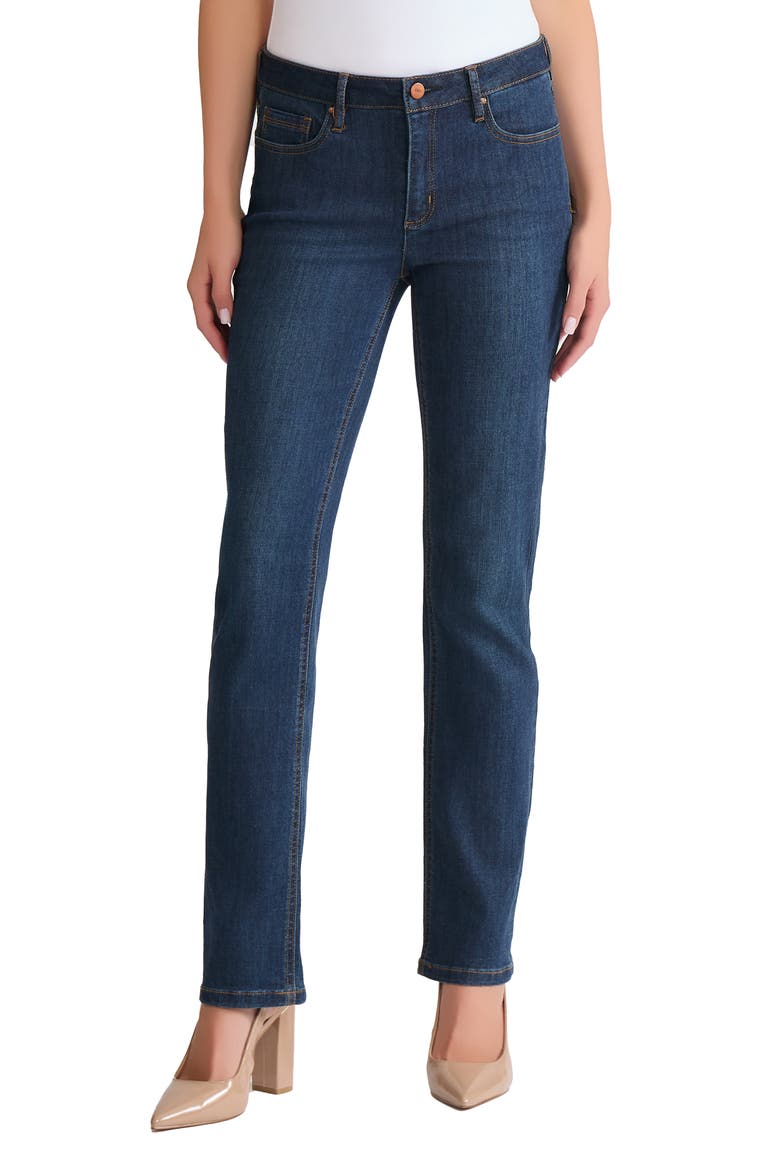 Lexington High Waist Straight Leg Jeans, Main, color, INDIGO WASH