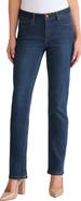 Jones New York Lexington High Waist Straight Leg Jeans