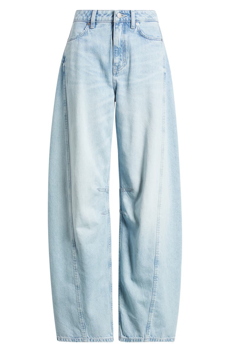 BOSS Orange High Waist Balloon Leg Jeans, Alternate, color, 