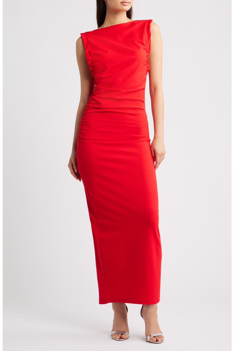 Ihmatine Maxi Dress, Main, color, RED