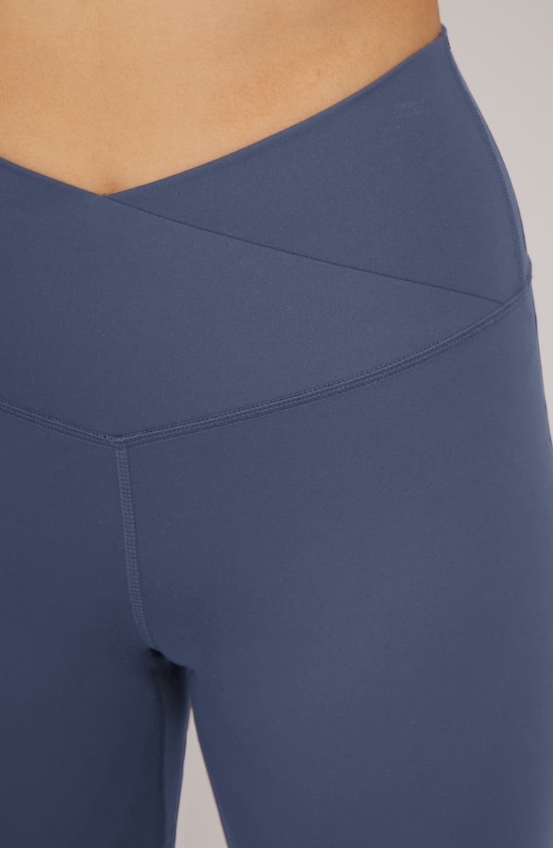 90 DEGREE BY REFLEX Lux Crossover High Waist 7" Bike Shorts & Everyday High Waist 7" Basic Bike Shorts Set, Alternate, color, 