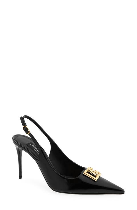 ドルチェ&ガッバーナ Dolce & Gabbana Slingback Pumps 24665061_54640619_600.jpg