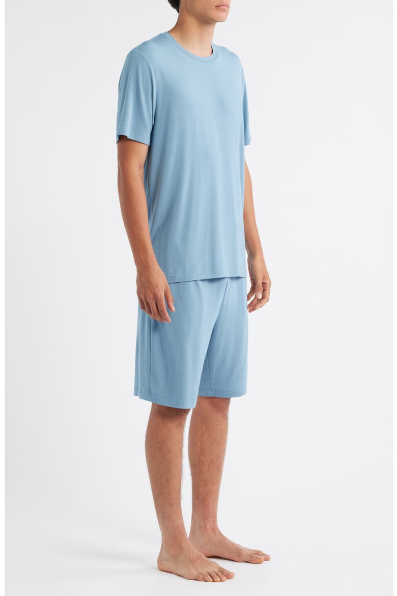 Cooling Short Pajamas, Alternate, color, BLUE POND