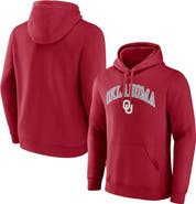FANATICS Men's Fanatics Crimson Oklahoma Sooners Arched Logo Pullover Hoodie