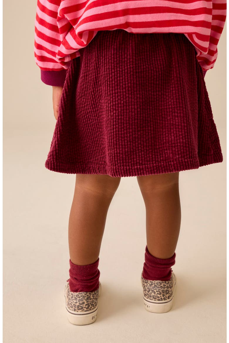 Kids' Corduroy Skirt, Alternate, color, RED