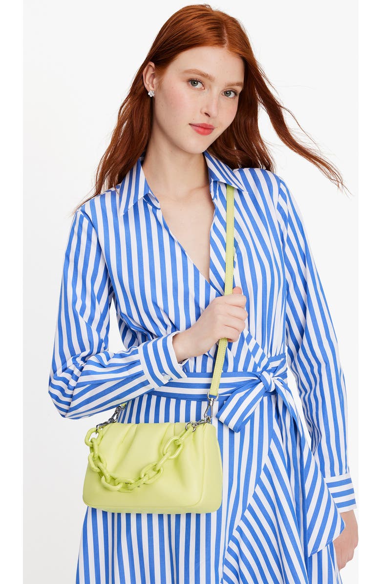 Kate Spade New York souffle smooth leather crossbody, Alternate, color, Bosc Pear