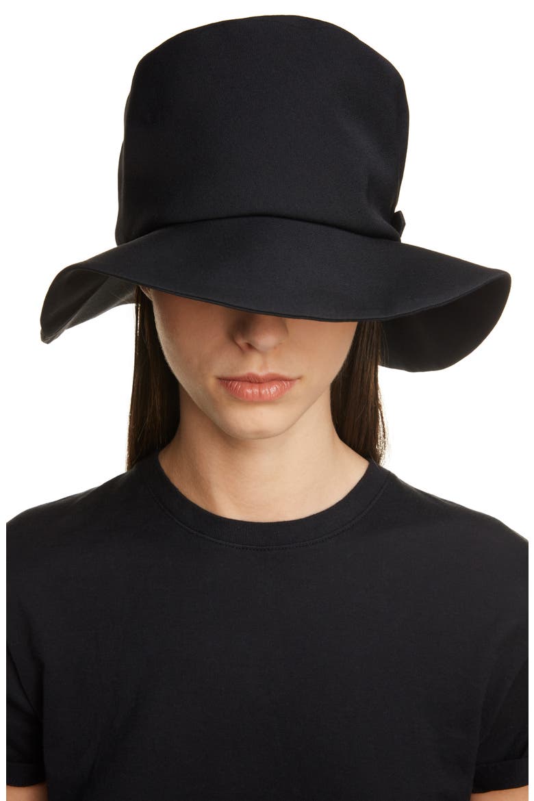 Button Tab Wool Hat, Alternate, color, BLACK
