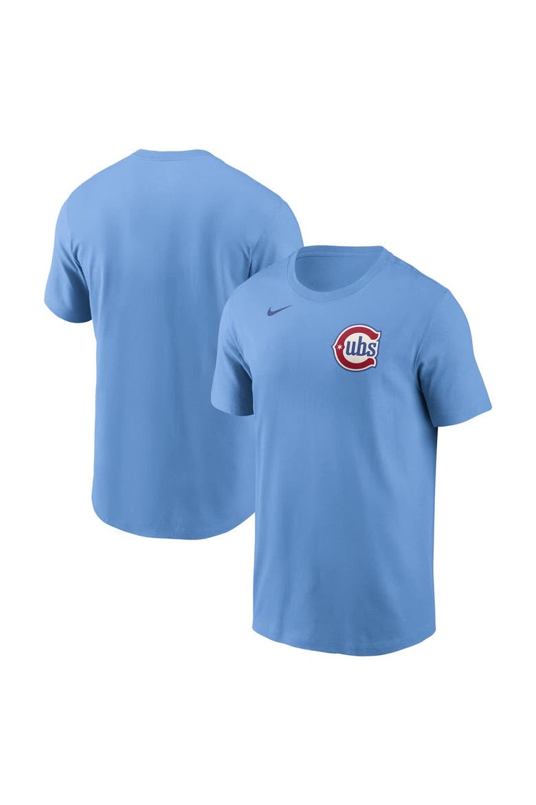 Men's Nike Baby Blue Chicago Cubs Alternate Wordmark T-Shirt, Main, color, Light Blue