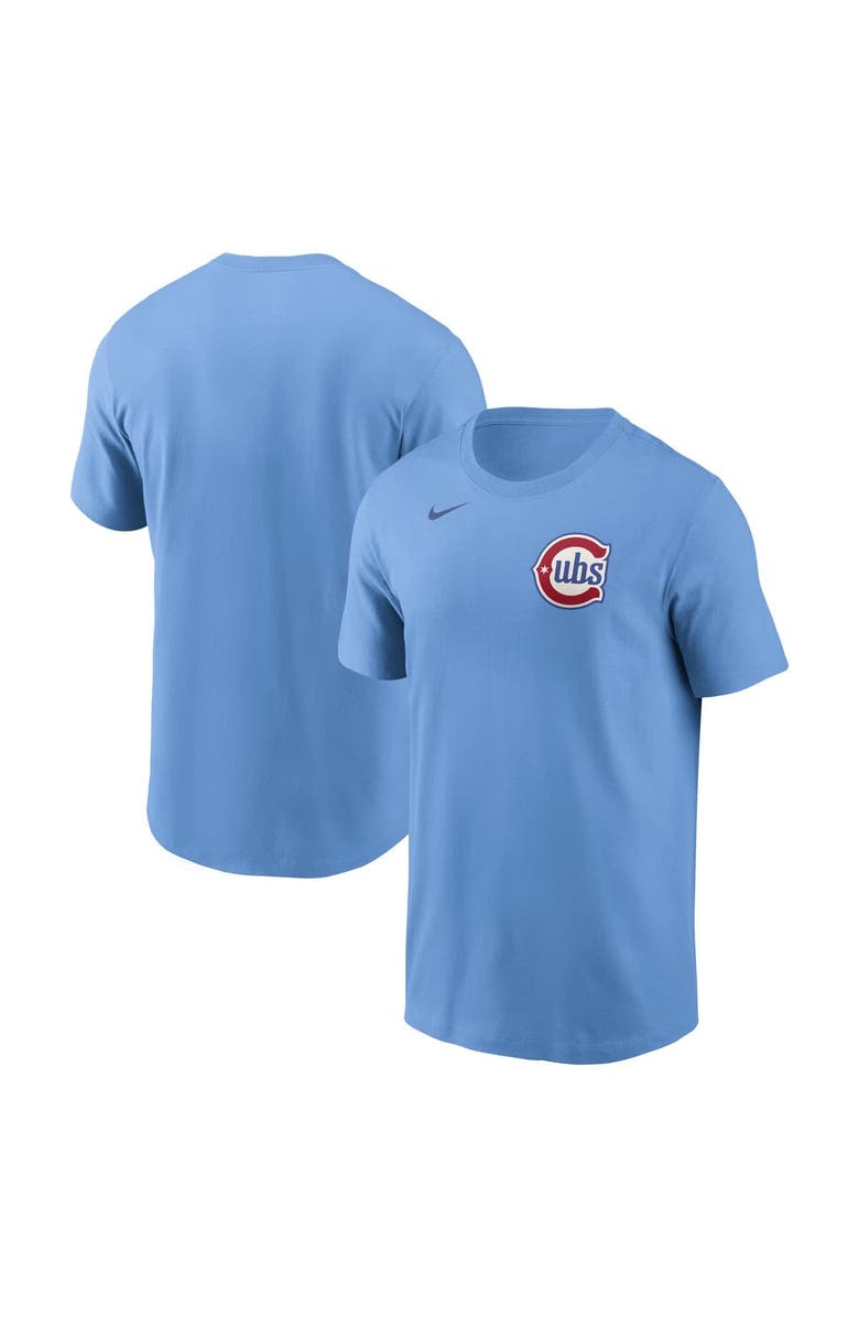 Nike Men's Nike Baby Blue Chicago Cubs Alternate Wordmark T-Shirt, Main, color, Light Blue