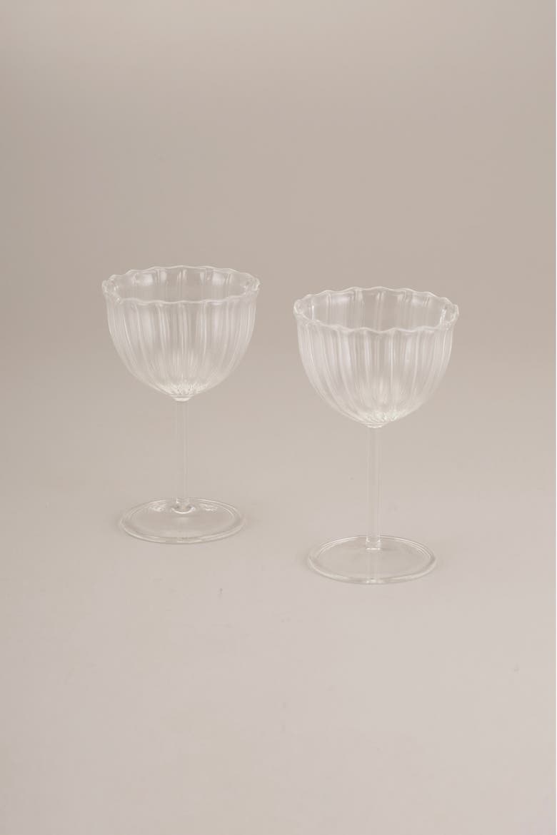 Kira Stemware Coupes - Set of 2, Main, color, Clear