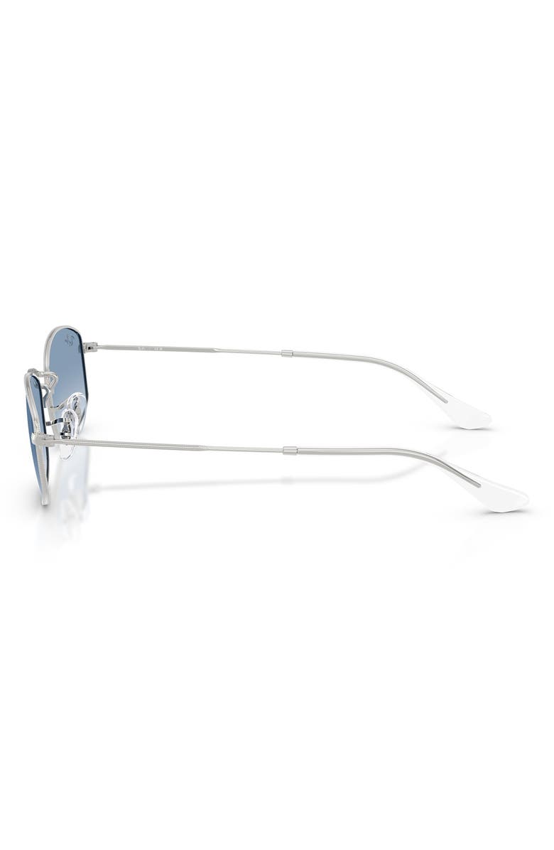 Ray-Ban 55mm Gradient Irregular Sunglasses, Alternate, color, Silver / Clear Gradient Blue