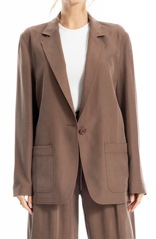 Max Studio Single Button Blazer In White