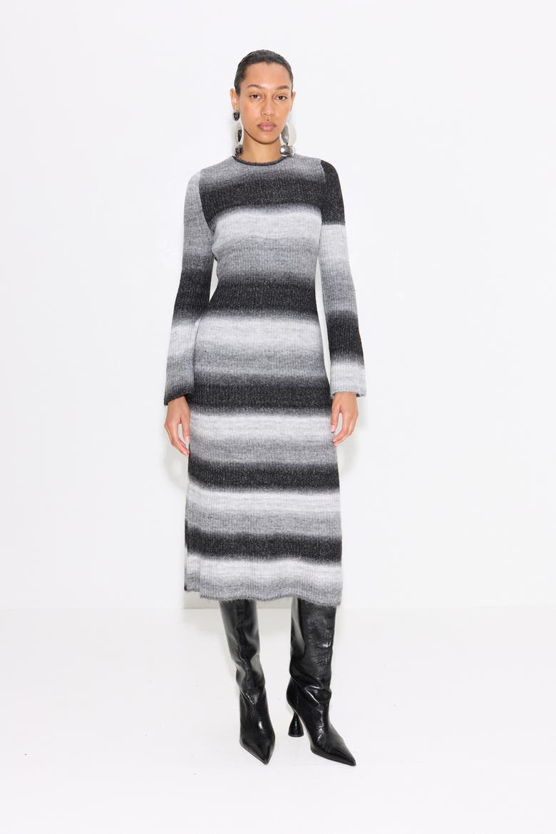 Axon Dress, Alternate, color, Black/Macadamia Multi