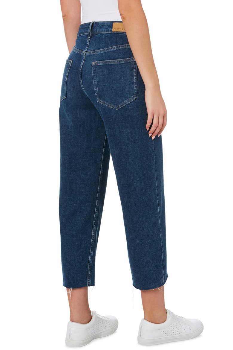 Sienna Organic Stretch Cotton Wide Leg Crop Jeans, Alternate, color, NIGHT