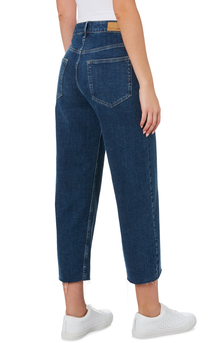Outland Denim Sienna Organic Stretch Cotton Wide Leg Crop Jeans, Alternate, color, 