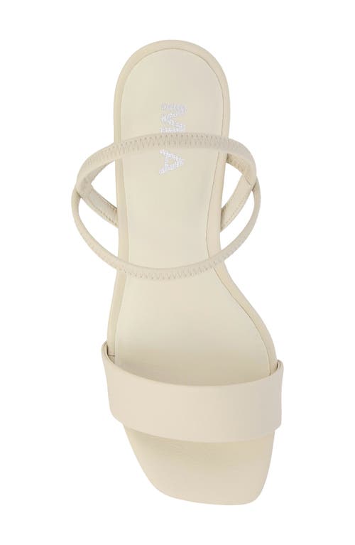 Mia Zissy Block Heel Sandal In White