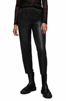 Jen Faux Leather Joggers