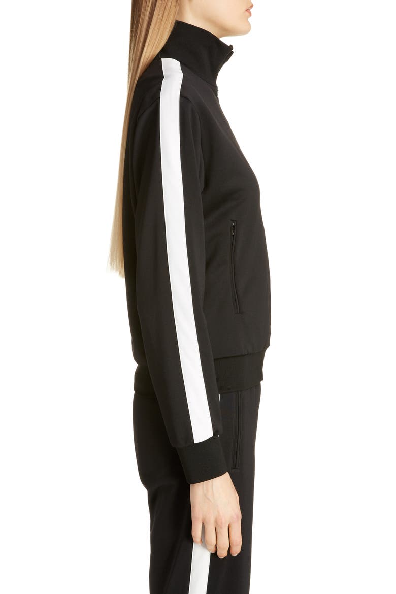 Logo Track Jacket, Alternate, color, BLACK/ WHITE