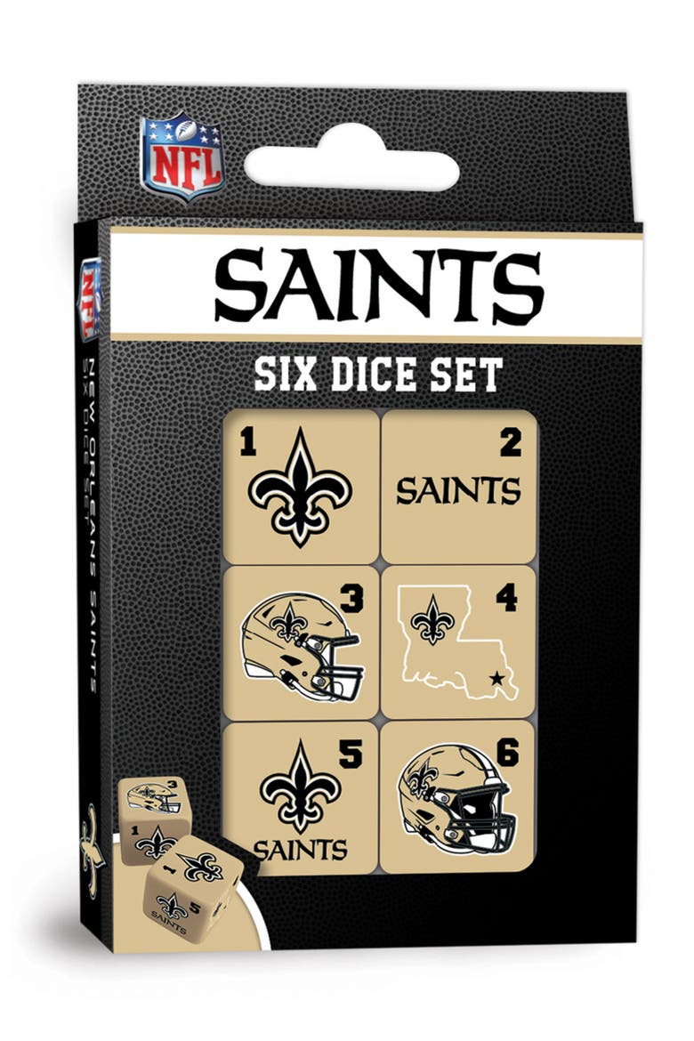 New Orleans Saints Dice Set - 19mm, Main, color, Multicolor