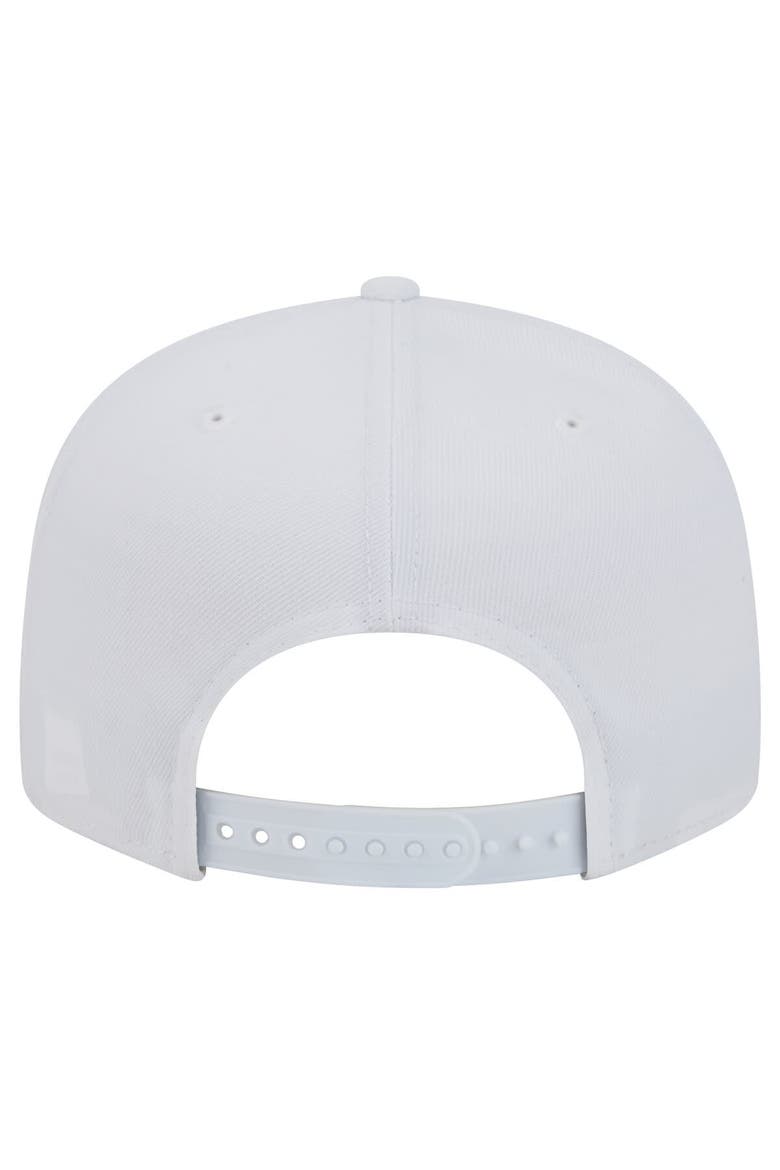 Men's New Era Minnesota Vikings Main White on White 9FIFTY Snapback Hat, Alternate, color, White