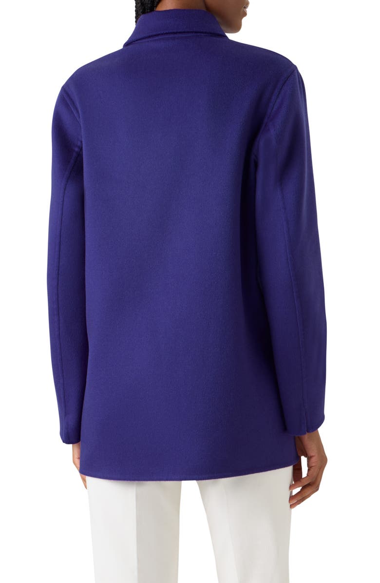 Akris Laars Cashmere Double Face Jacket, Alternate, color, Purple
