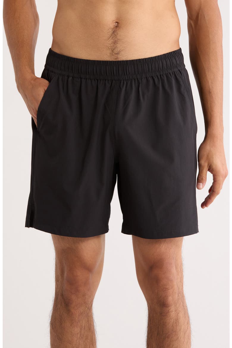 Sprint 7-Inch Performance Shorts, Main, color, BLACK CAVIAR