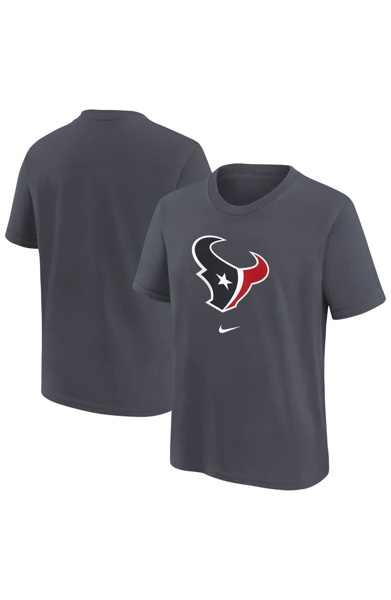 Nike Youth Nike Anthracite Houston Texans Primary Logo Legend T-Shirt, Alternate, color, Anthracite