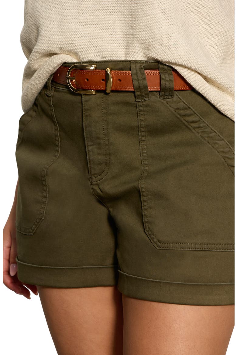 Wander On Twill Utility Shorts, Alternate, color, BURNT OLIVE GREEN