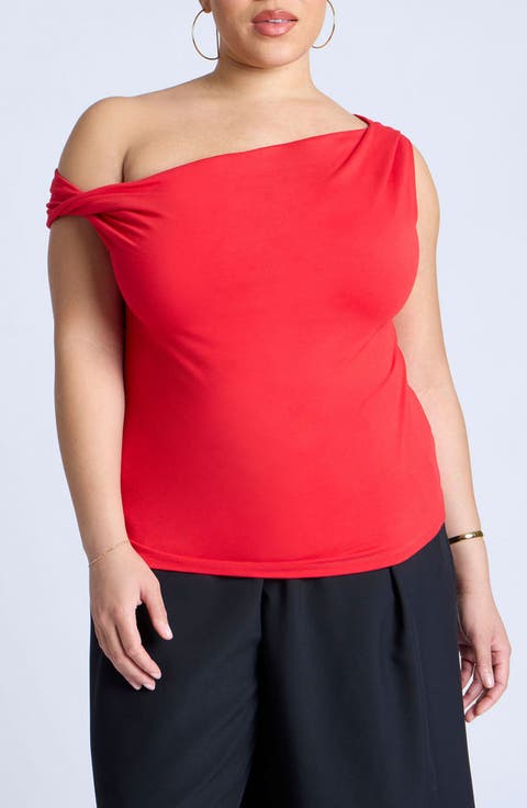 Asym Twist Sleeve Top