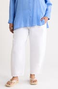 Eileen Fisher Stretch Organic Cotton & Organic Linen Ankle Lantern Pants