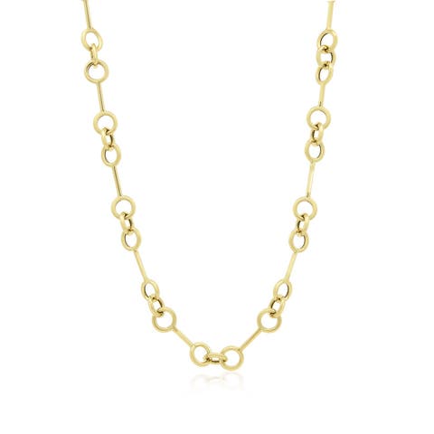Interlocked Circle Chain Necklace